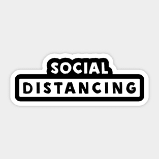 Social Distancing Sticker